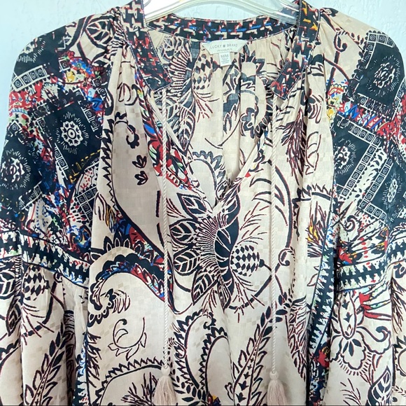 Lucky Brand Mixed Print Long Sleeve Top M - Picture 4 of 7